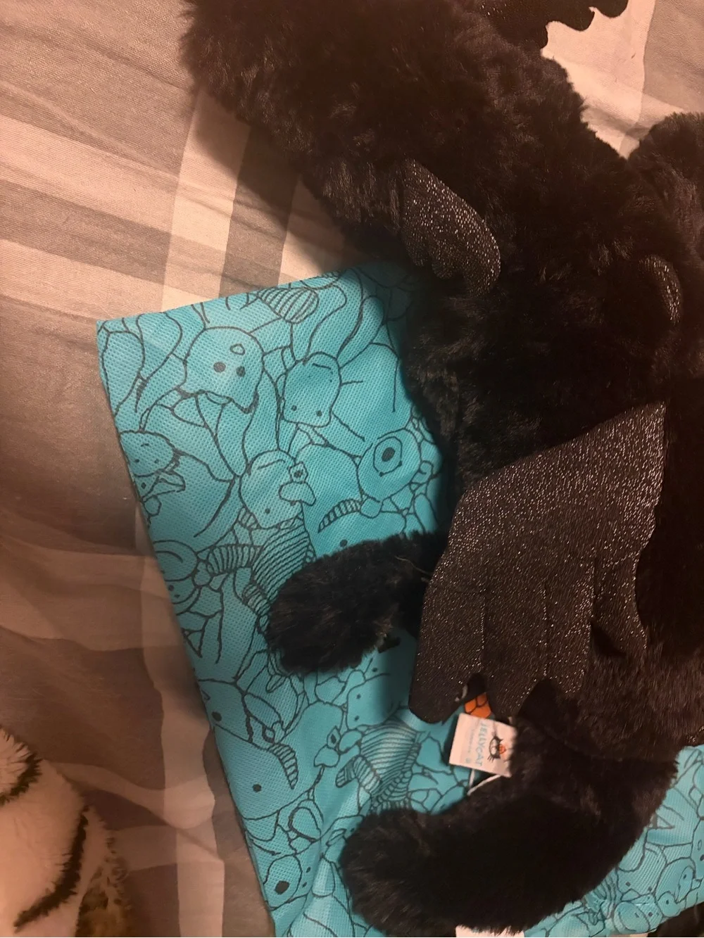 Jellycat Black Plush Dragon Small Pet Toy